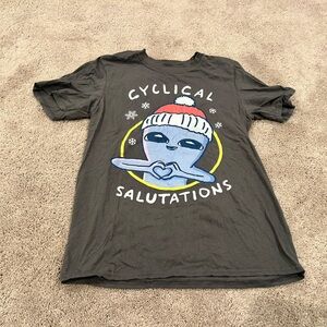 Cyclical Salutations Christmas Strange Planet Nathan Pyle Tshirt Small